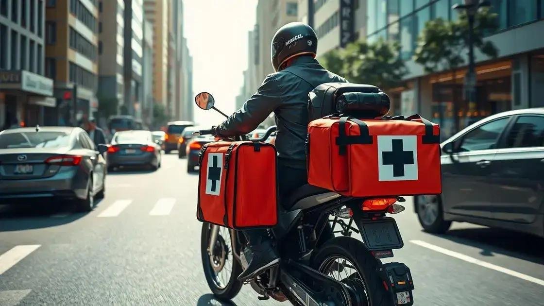 Como funciona o transporte de exames com motoboy