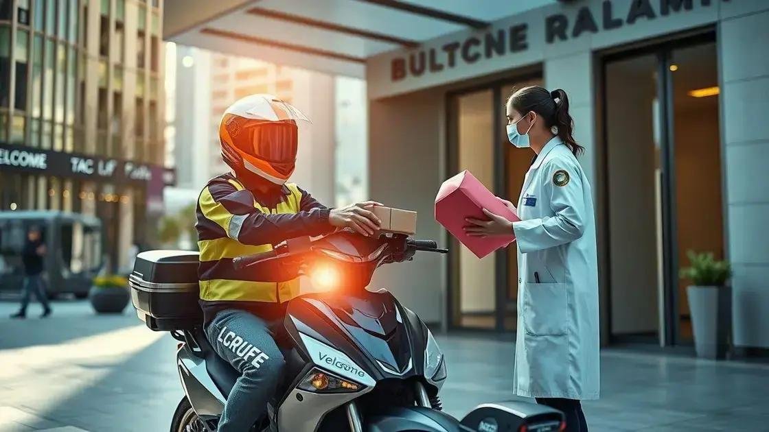 Vantagens do transporte rápido de exames