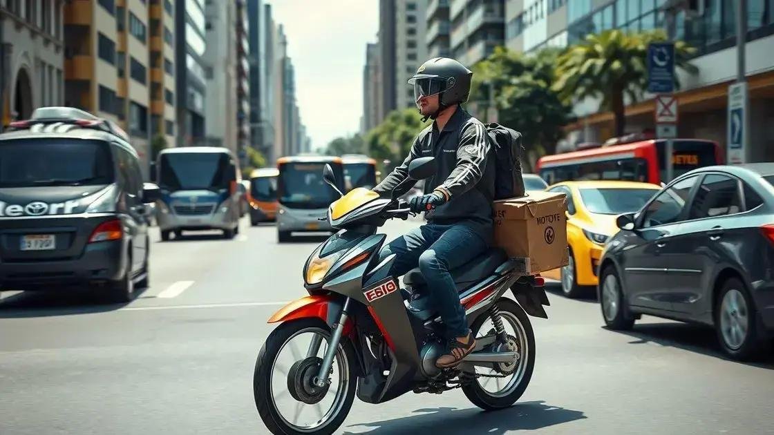 O que faz um motoboy no centro?