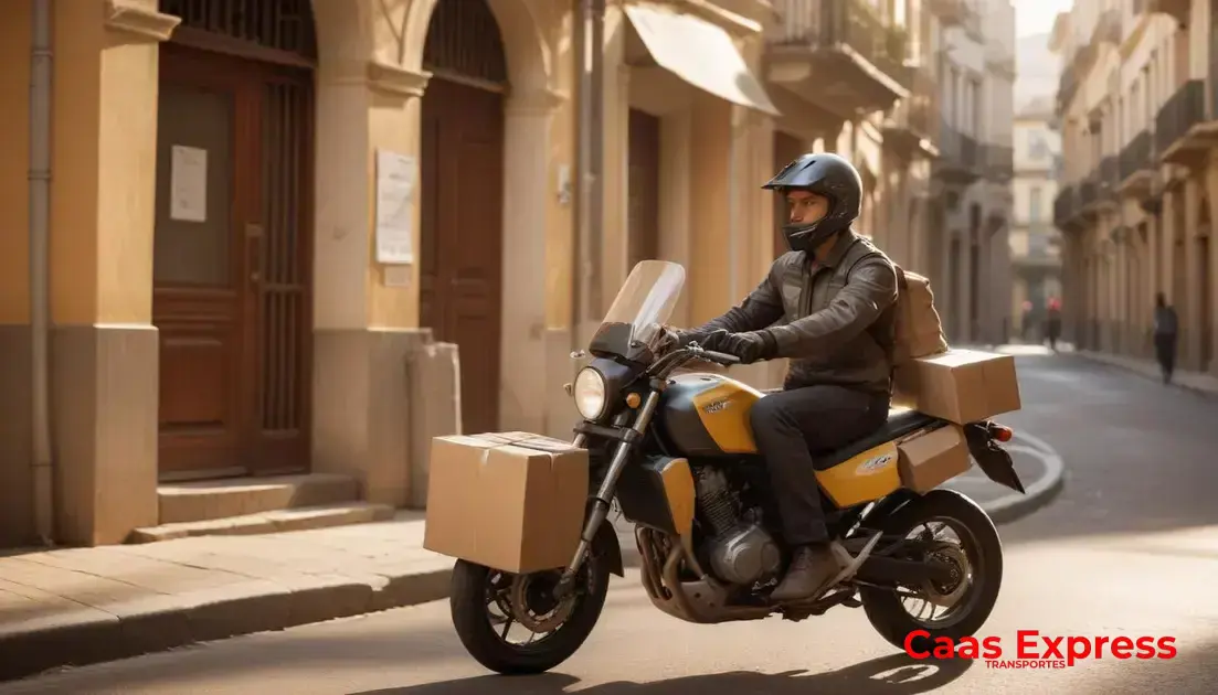 Serviços disponíveis: documentos, malotes e pequenas cargas