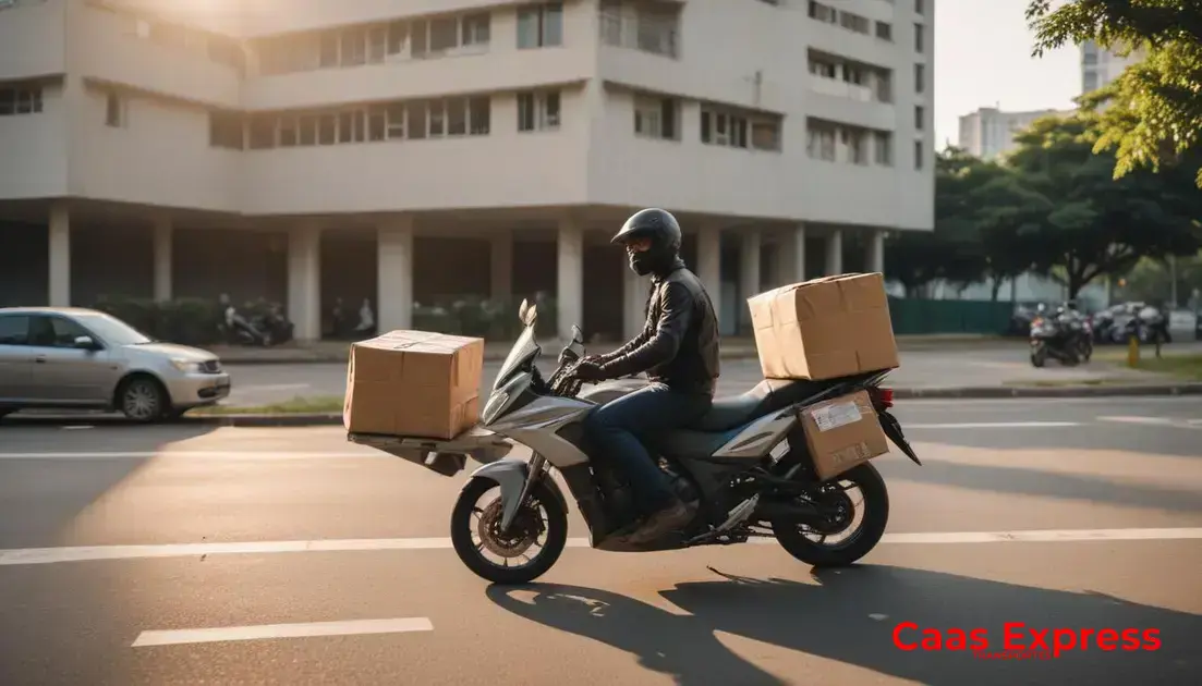 Serviços oferecidos: documentos, malotes e pequenas cargas