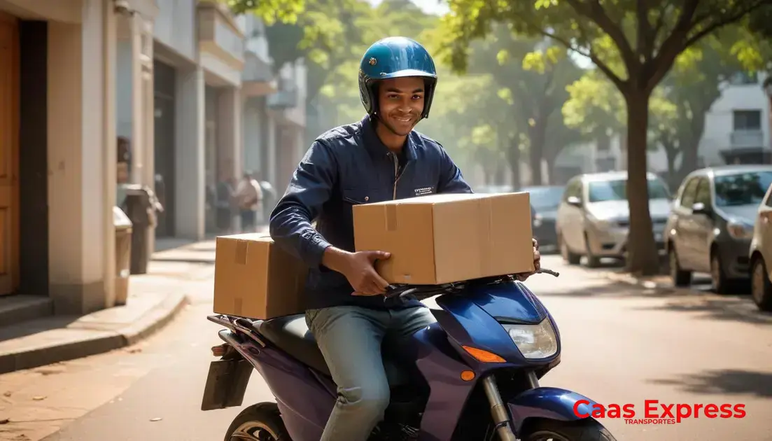 Serviços oferecidos: documentos, malotes e pequenas cargas