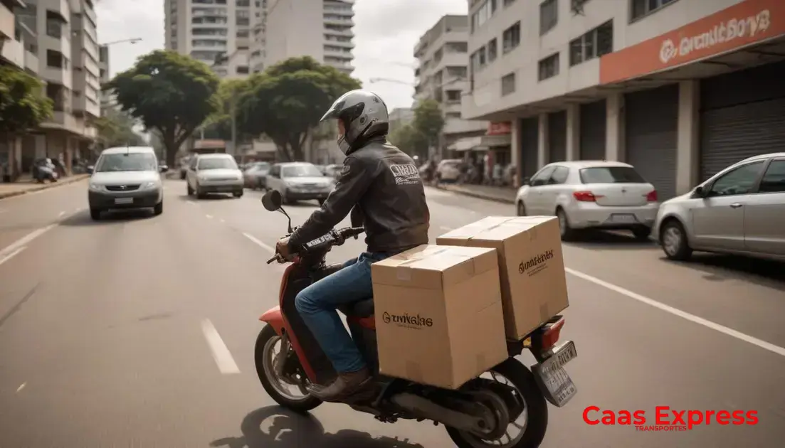 Serviços oferecidos: documentos, malotes e pequenas cargas