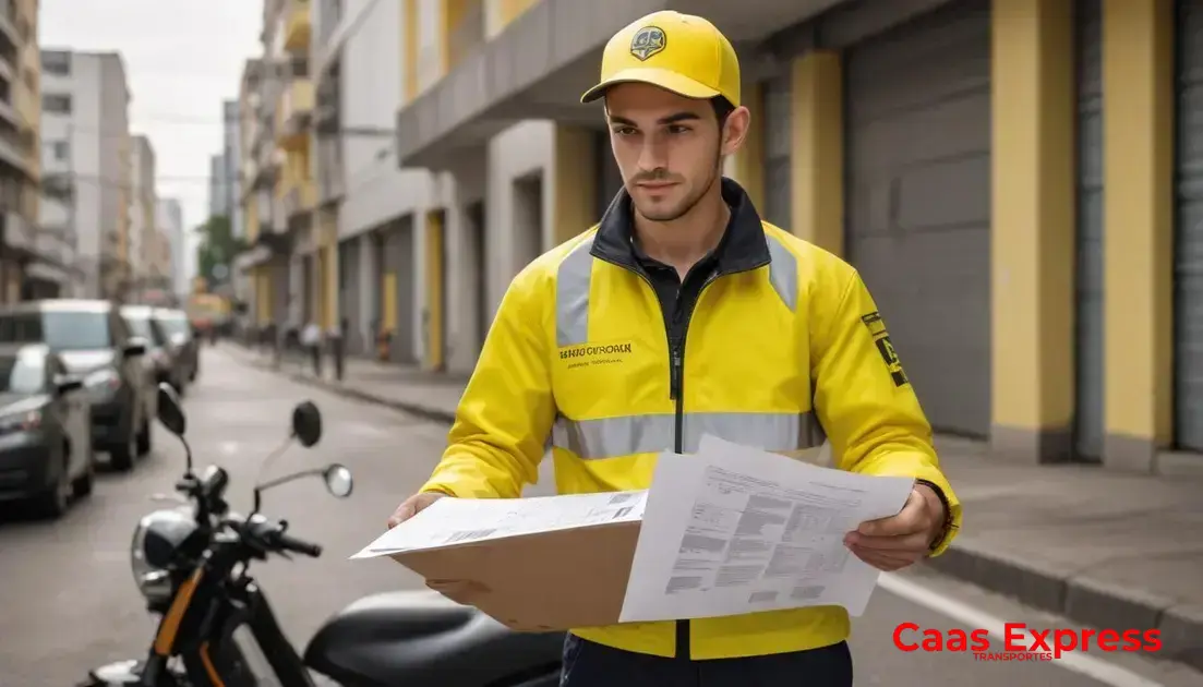 Tipos de contratos e documentos comuns na coleta por motoboy