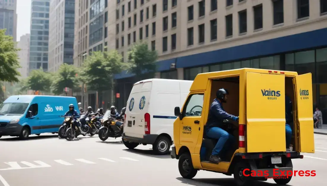 Tipos de serviços oferecidos para entrega rápida e eficiente