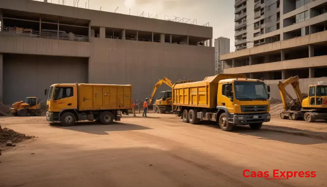 Benefícios da terceirização do transporte de materiais para obras