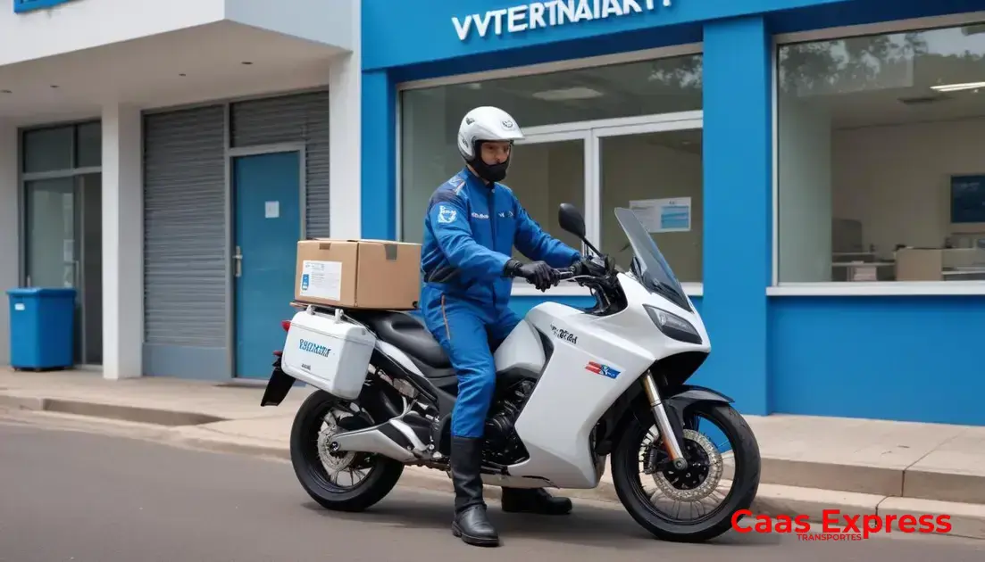 Benefícios de usar serviço especializado de motoboy veterinário