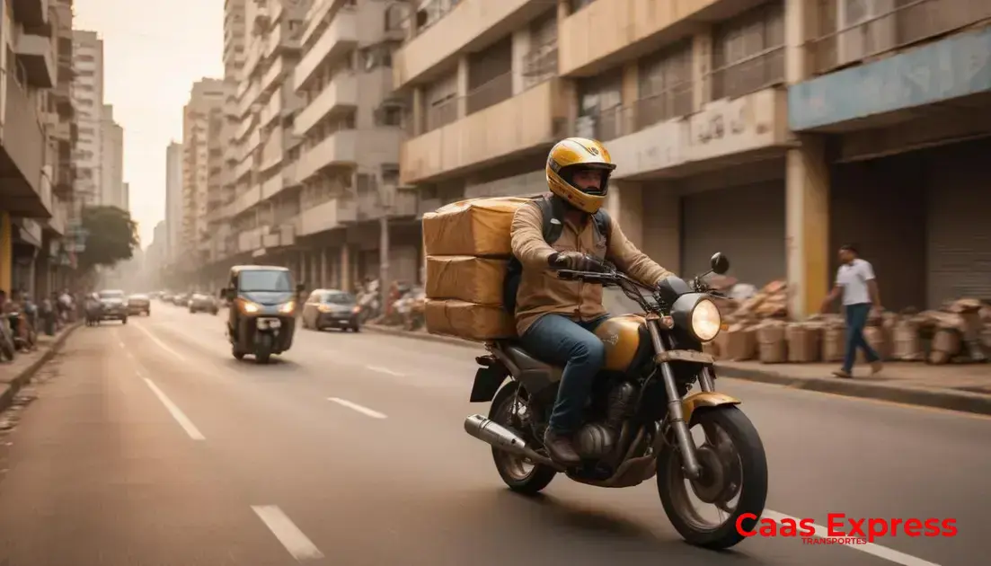 Como motoboy agiliza a logística para obras