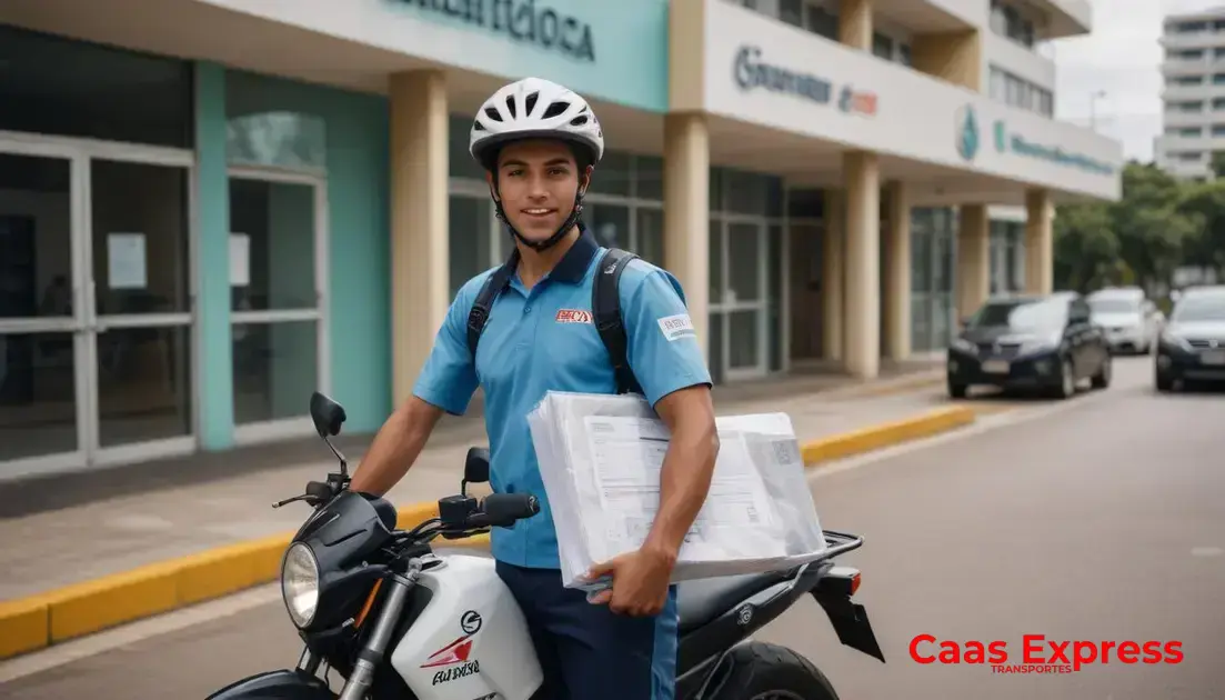 como motoboy especializado agiliza a logística para clínicas