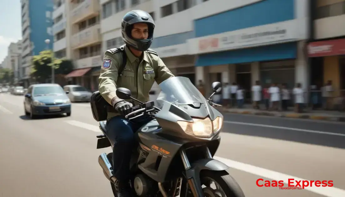 como o motoboy agiliza o transporte médico local