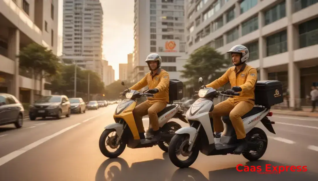 Comparativo entre motoboy próprio e terceirizado