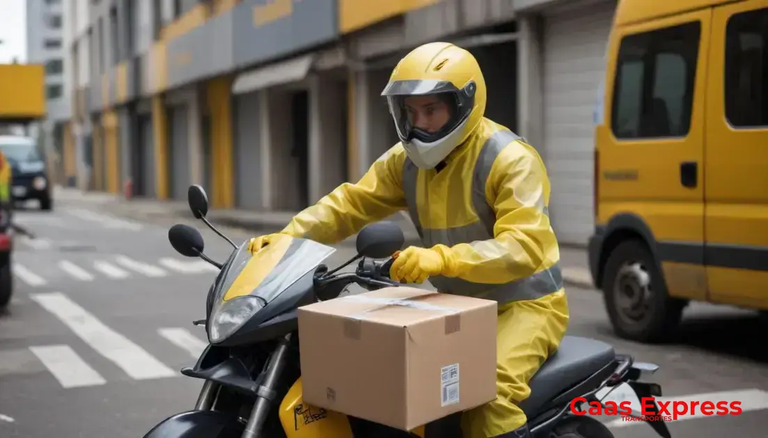 Cuidados e segurança na entrega de materiais