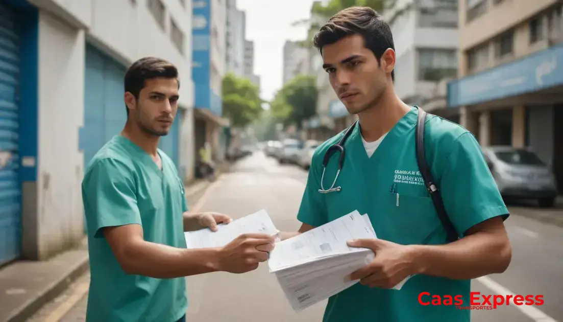 Motoboy para transporte de documentos médicos Guarulhos