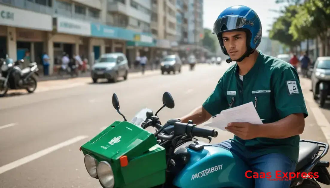 Motoboy para transporte de documentos médicos Guarulhos
