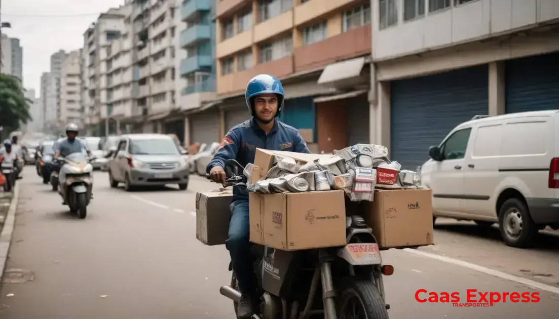 Quais materiais de construção podem ser entregues por motoboy