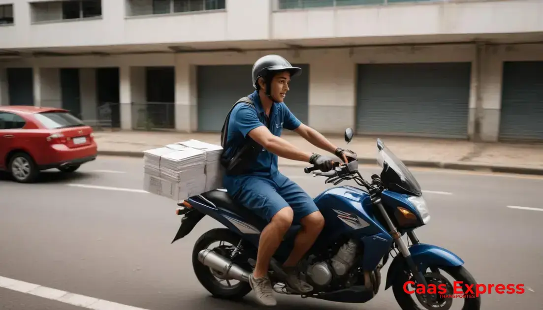 Serviços oferecidos para transporte de documentos escolares