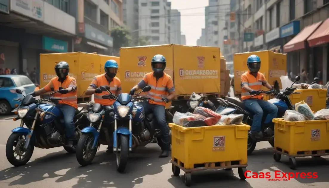 Tipos de serviços de motoboy para materiais de limpeza