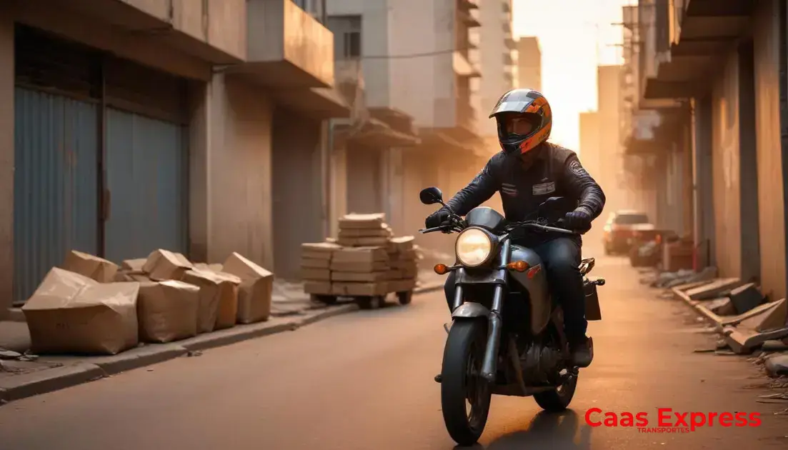 Vantagens do motoboy para entrega de construção