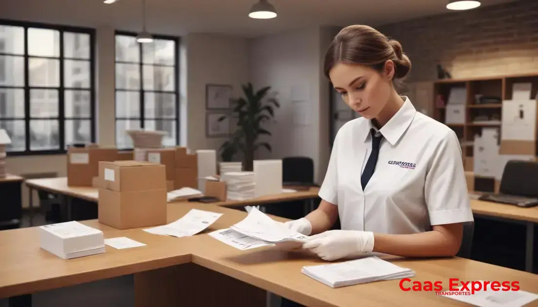 Serviços especializados: transporte de documentos e malotes fiscais