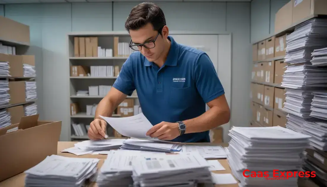 Serviços oferecidos para documentos jurídicos e malotes