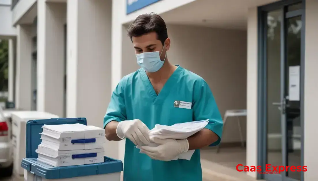 Tipos de documentos e cargas retirados