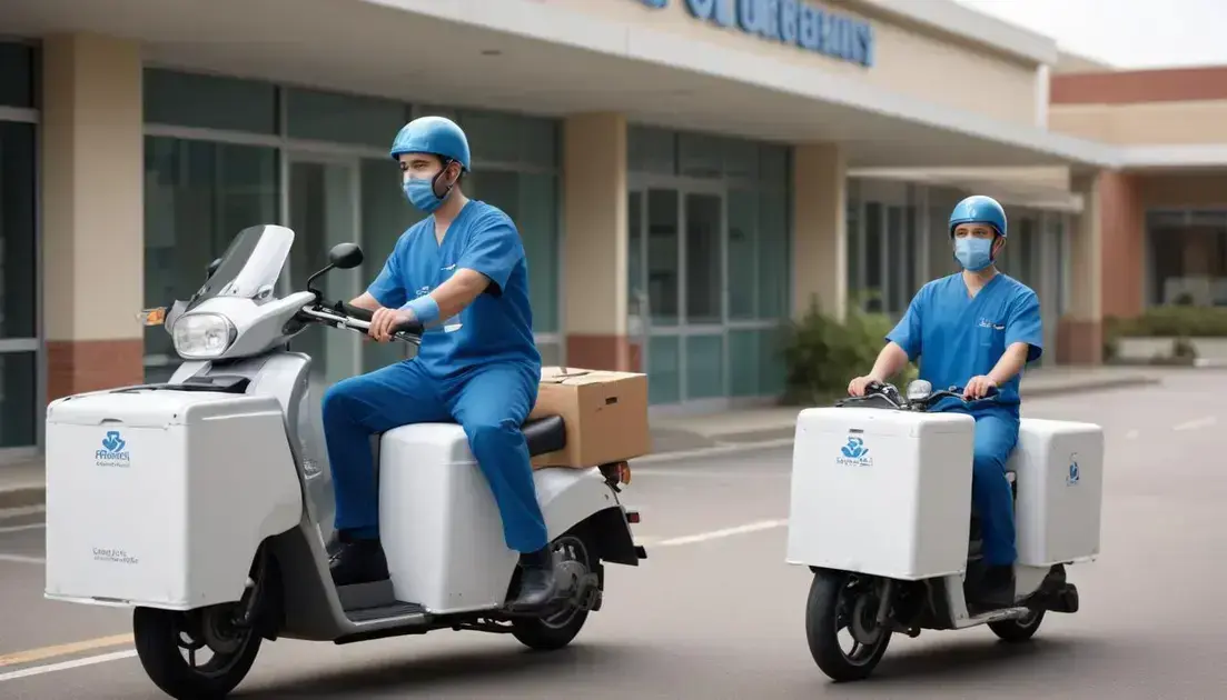 Comparativo entre motoboy terceirizado e motoboy próprio em hospitais
