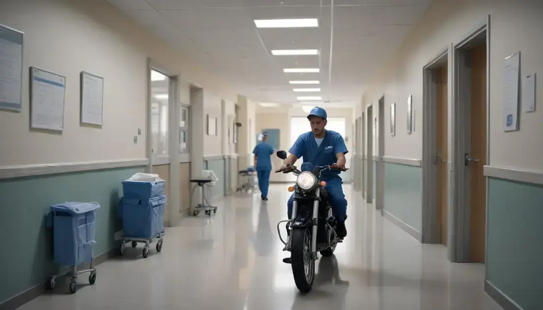 Serviços oferecidos para transporte de documentos médicos