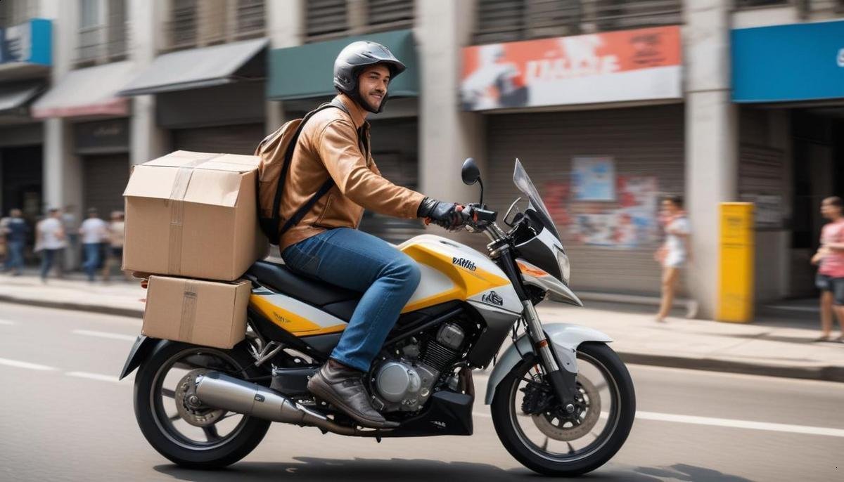 Serviço de motoboy para agências de publicidade; rapidez e cuidado nas entregas