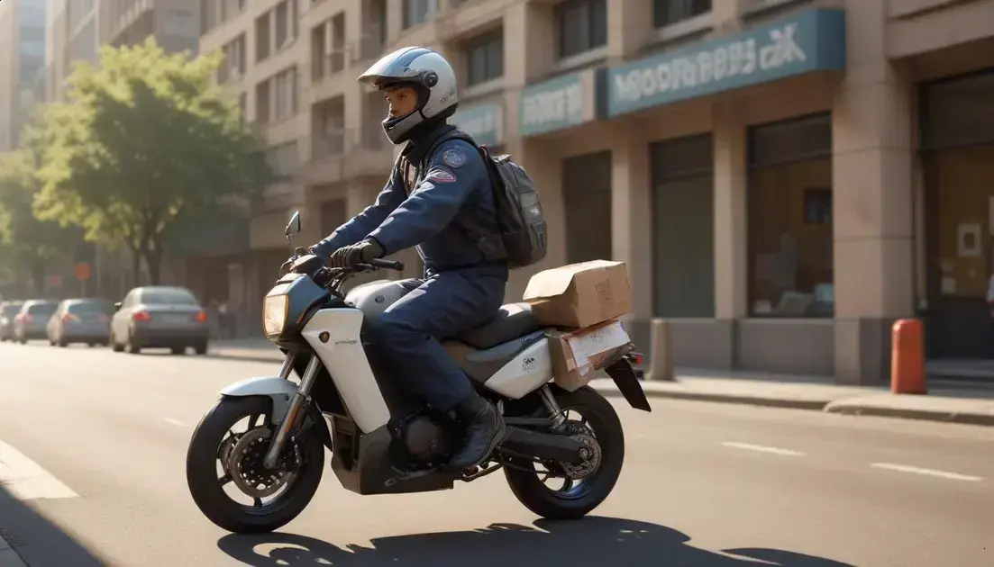 Serviços oferecidos: malotes, documentos urgentes e mais