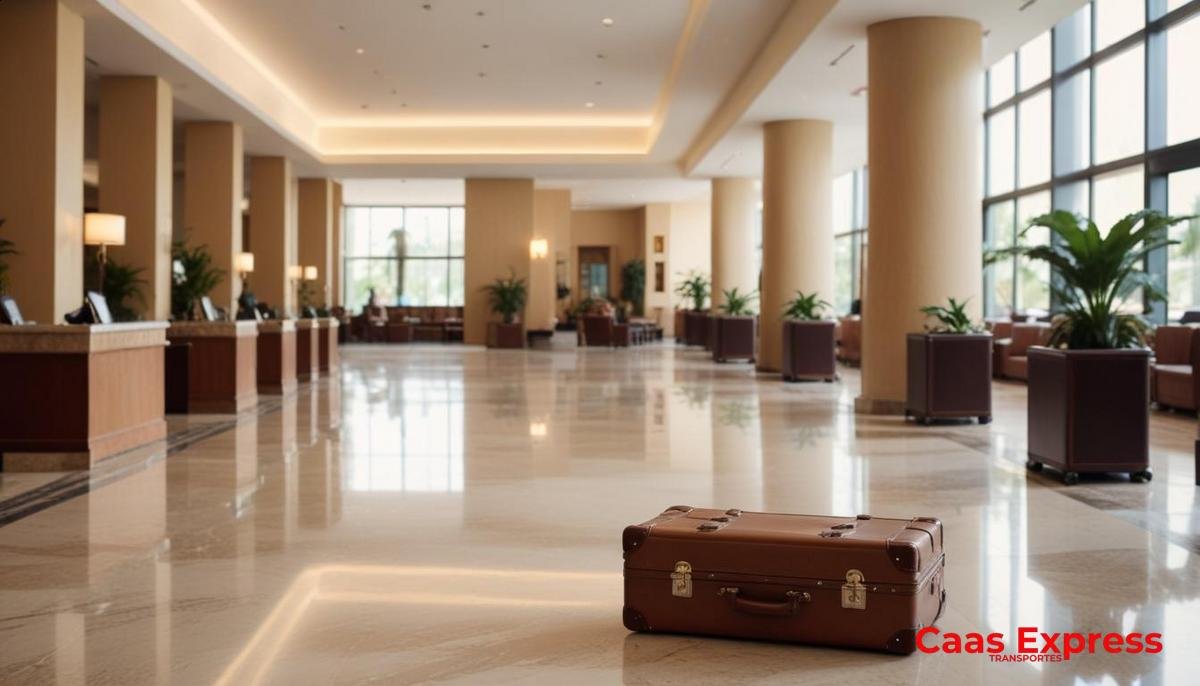 Como os hóspedes podem solicitar a entrega de malas esquecidas?