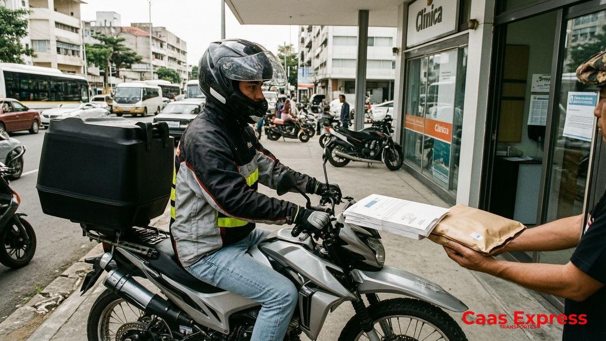 Motoboy para retirada de documentos em clínicas Guarulhos