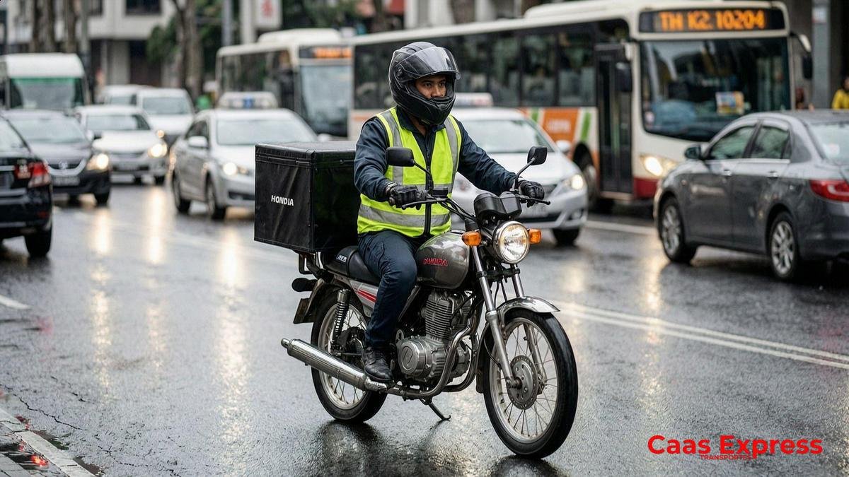 Logística urgente para laboratório em Guarulhos via WhatsApp