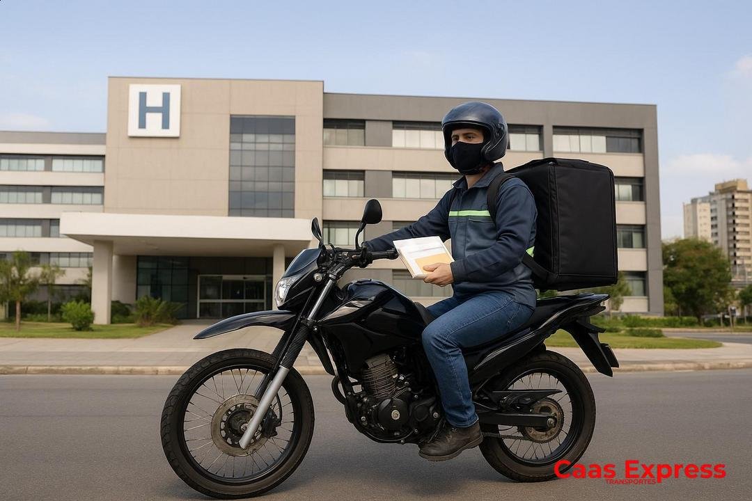 Serviço de motoboy para hospitais em Guarulhos: agilidade com SLA para exames, documentos e medicamentos