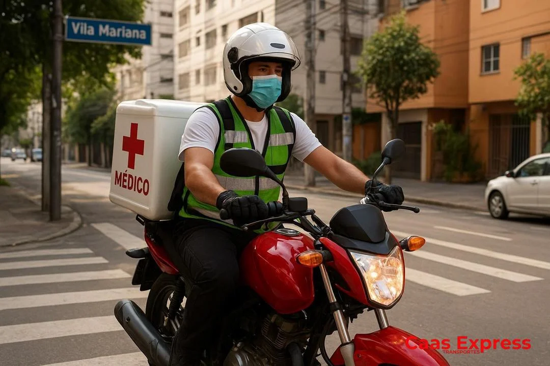 Motoboy médico para entrega de exames de sangue em Vila Mariana